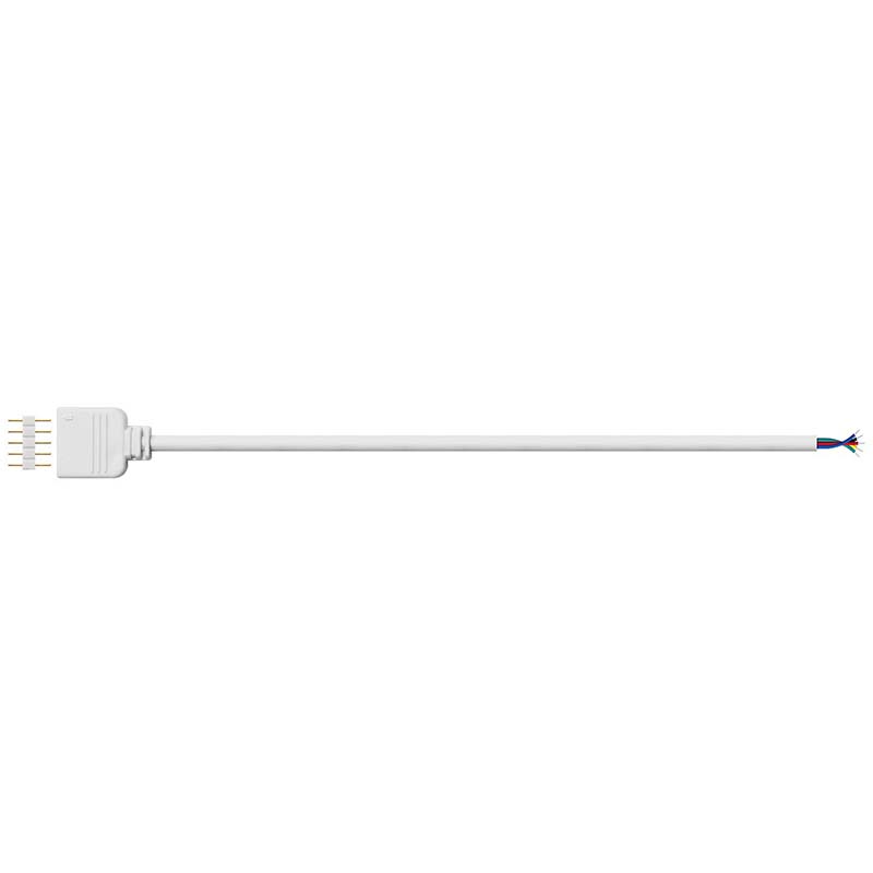5 Pins Connector Wire Cable for Flexible 5050 RGBW RGBWW LED Strip Lights Strip to Strip Fireproof Material